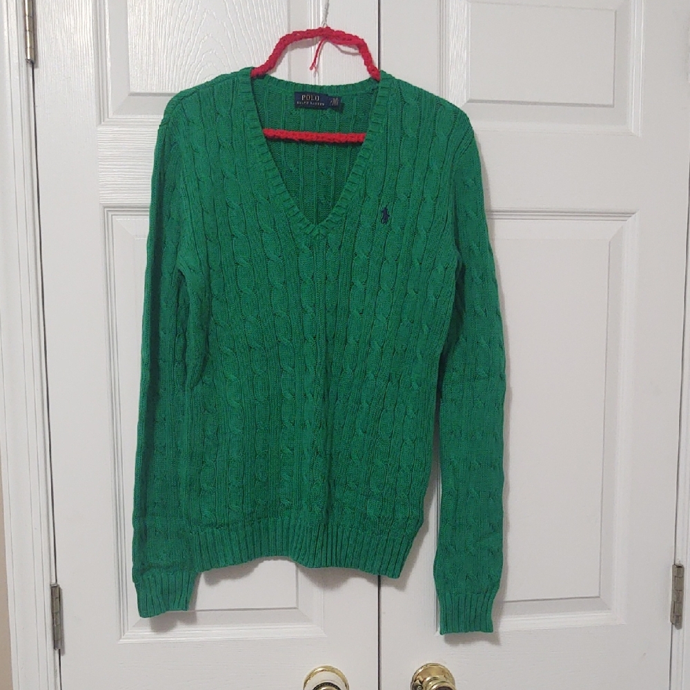 Ralph Lauren Green Knit Sweater